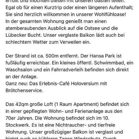 Loft Mit Meerblick In Strandnaehe Lejlighed Sierksdorf